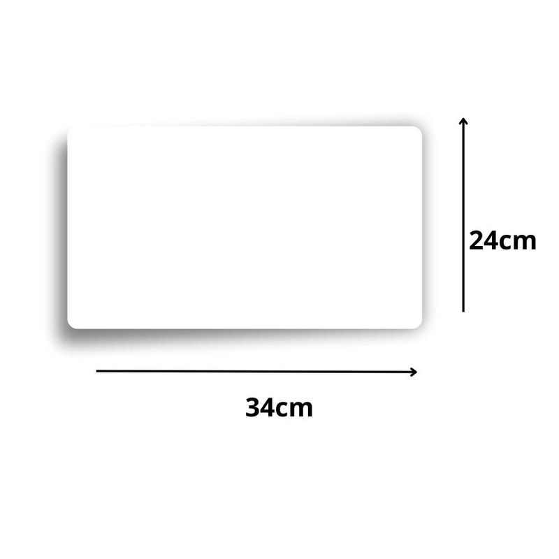 Cakeboard de MDF Retangular Branco 24x34cm Ref.: 3403006 Royal Brazil (01 Unidade)