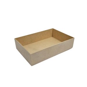 Bandeja de MDF Retangular Lisa 25x17cm Ref.: LJ808 LJ Artesanatos (01 Unidade)