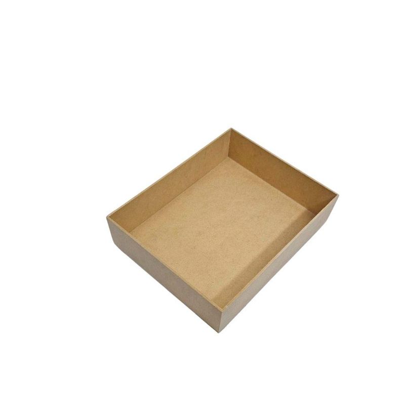 Bandeja de MDF Retangular Lisa 20x25cm Ref.: LJ805 LJ Artesanatos (01 Unidade)