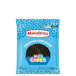 Confeito Miçanga Crocante Sabor Chocolate Nº 0 Mil Cores Mavalério (500 gramas)