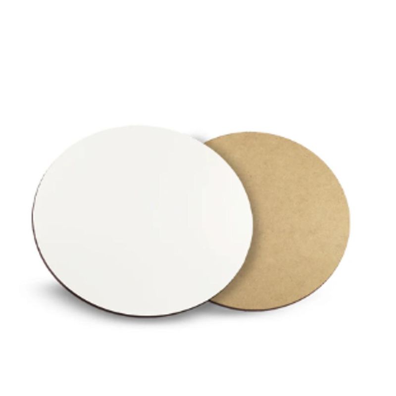 Cakeboard de MDF Redondo Branco 25cm Ref.: 3401008 Royal Brazil (01 Unidade)