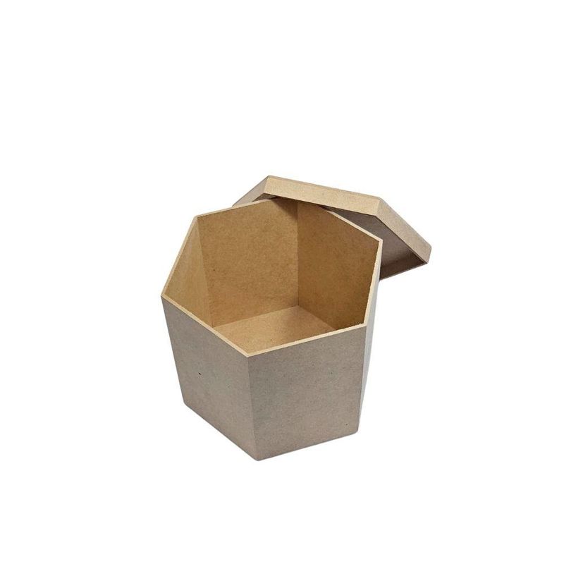 Caixa-de-MDF-Sextavada-com-Tampa-Solta-20x175x15cm-Ref.--LJ157-LJ-Artesanatos--01-Unidade-