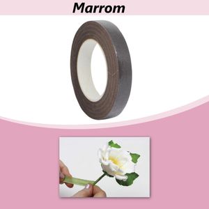 Fita Floral 12mm x 29mts Marrom Ref.: 2335 Vaniart Artesanatos (01 unidade)