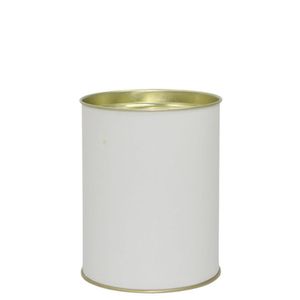 Lata de Papel Cartão para Bombons Branco 500gr 13.4x10.5cm Cromus (01 unidade)
