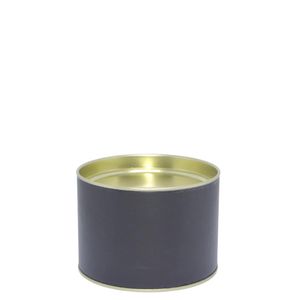 Lata de Papel Cartão Preto para Doces 400gr 10.5x7.2cm Cromus (01 unidade)