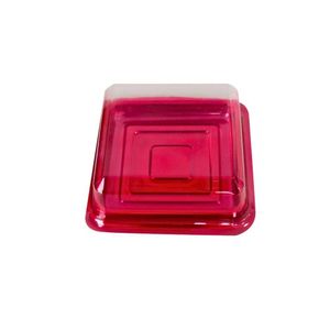 Caixa Quadrada Vermelho para Pão de Mel Ref. 14232 BWB (01 unidade)