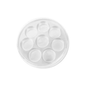 Caixa de Plástico Redonda P/ Bombons C/ 8 Cavidades Cristal Ref. 14085 BWB (01 unidade)