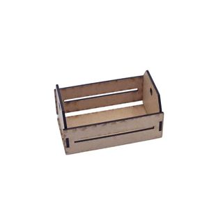 Caixote de MDF Retangular 12x7x6,5cm Ref.: LJ288 LJ Artesanatos (01 Unidade)
