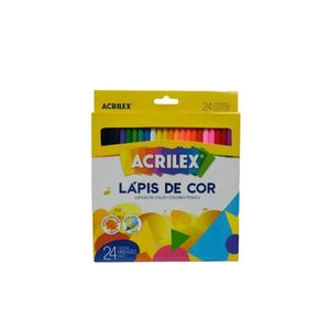Lápis de Cor C/24 Cores Acrilex (24 unidades)