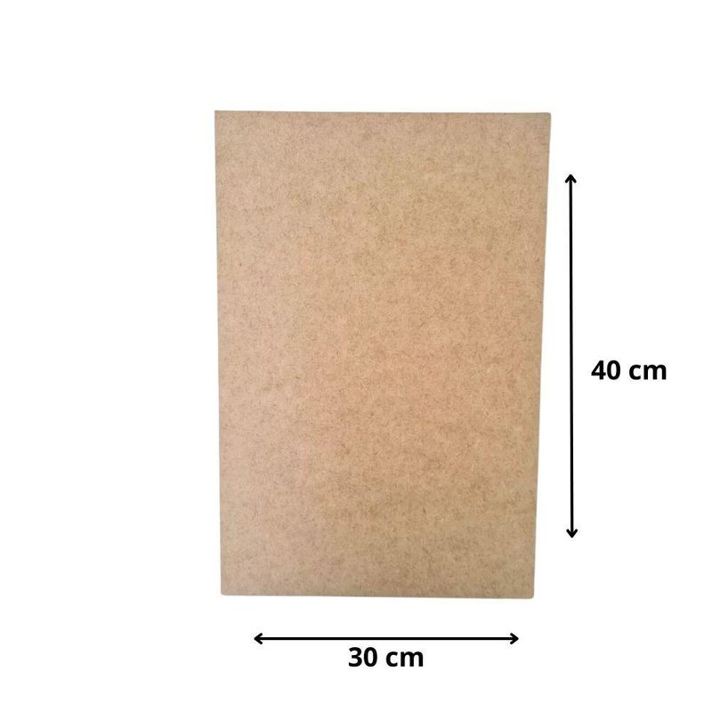 Placa de MDF Retangular 40X30cm Ref.: LJ04 LJ Artesanatos (01 Unidade)
