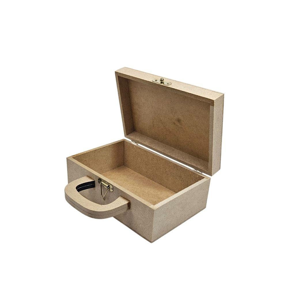 Caixa de MDF Maleta C/ Alça 20x13x8cm Ref.: LJ697 LJ Artesanatos