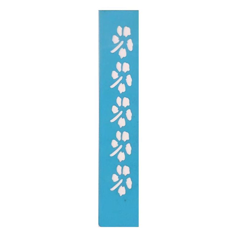 Stencil-Simples-de-Acetato-para-Pintura-160x30mm-RF1229-Flores-Acrilex--01-unidade-