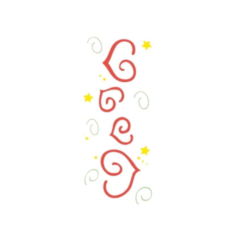 Stencil-Simples-de-Acetato-para-Pintura-160x50mm-RF1266-Coracoes-Acrilex--01-unidade-