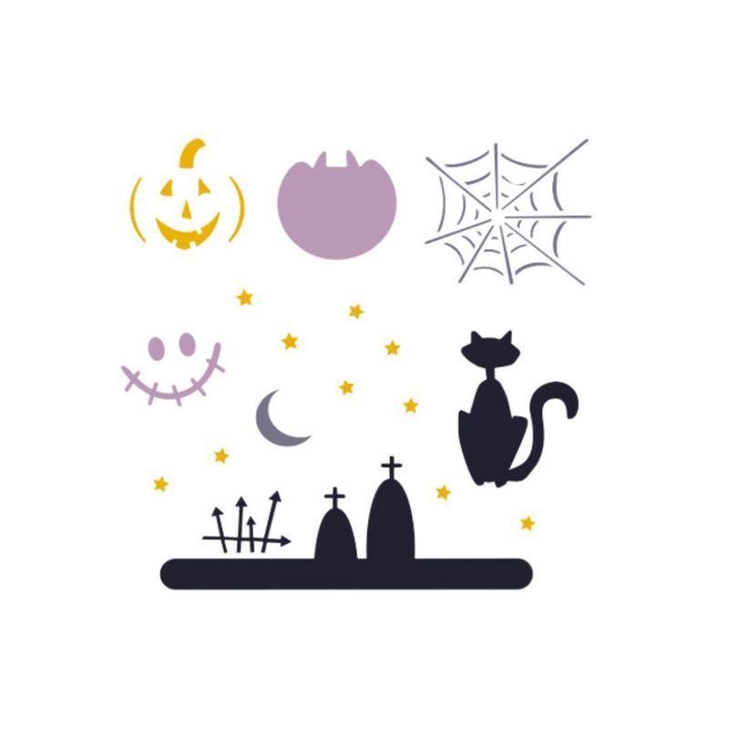 Stencil-Simples-de-Acetato-para-Pintura-130x130mm-RF1278-Halloween-Acrilex--01-unidade-
