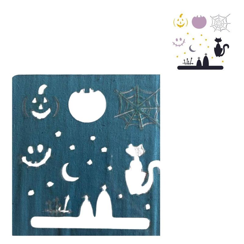 Stencil-Simples-de-Acetato-para-Pintura-130x130mm-RF1278-Halloween-Acrilex--01-unidade-
