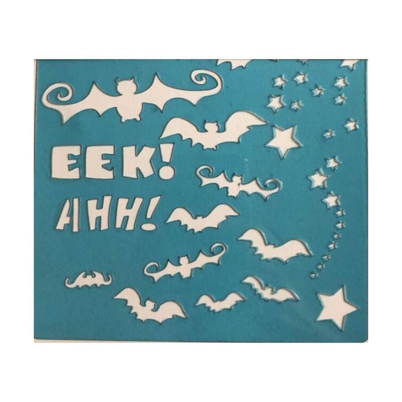 Stencil Simples de Acetato para Pintura 130x130mm RF1238  Halloween Acrilex (01 unidade)