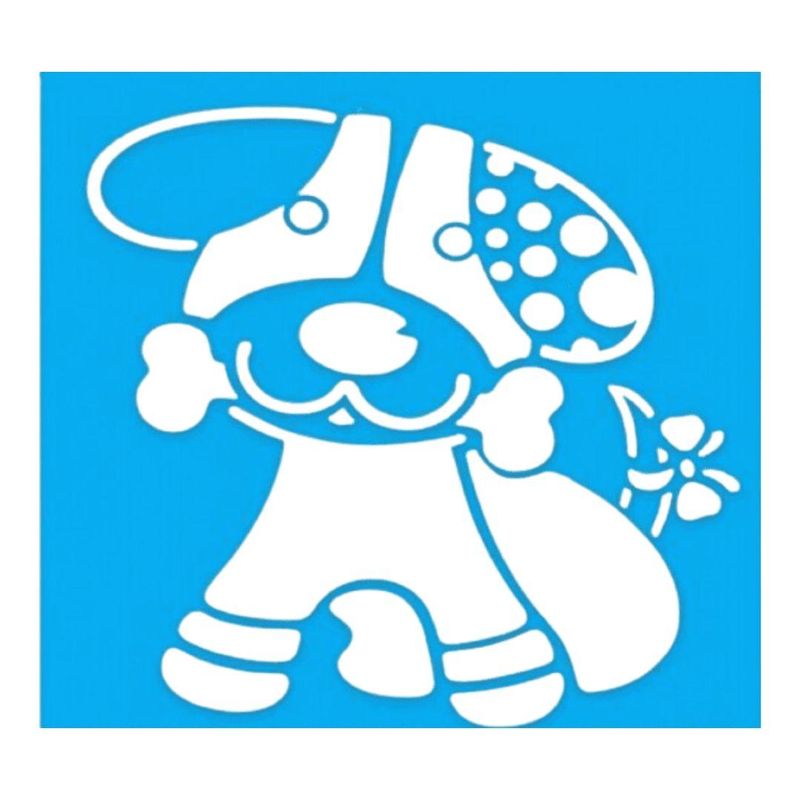 Stencil-Simples-de-Acetato-para-Pintura-100x100mm-RF1230-Cachorro-Acrilex--01-unidade-