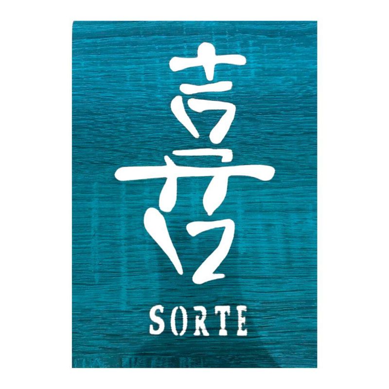 Stencil Simples de Acetato para Pintura 210x150mm RF1157 Ideograma Sorte Acrilex (01 Unidade)