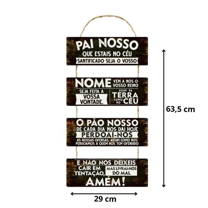 Placa-de-MDF-Oracao-Pai-Nosso-Ref.--DHPM6-059-Litoarte--01-unidade-