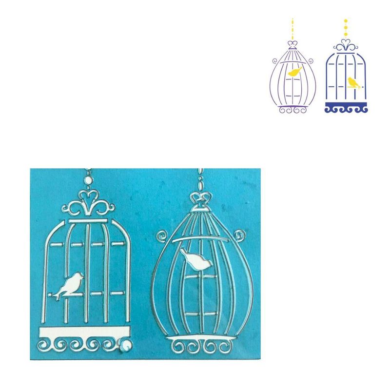 Stencil-Simples-de-Acetato-para-Pintura-130x130mm-RF1197-Gaiolas-Acrilex--01-Unidade-