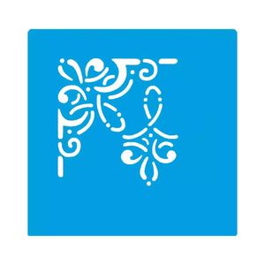 Stencil Simples de Acetato para Pintura 130x130mm RF1126 Cantoneira Acrilex (01 Unidade)