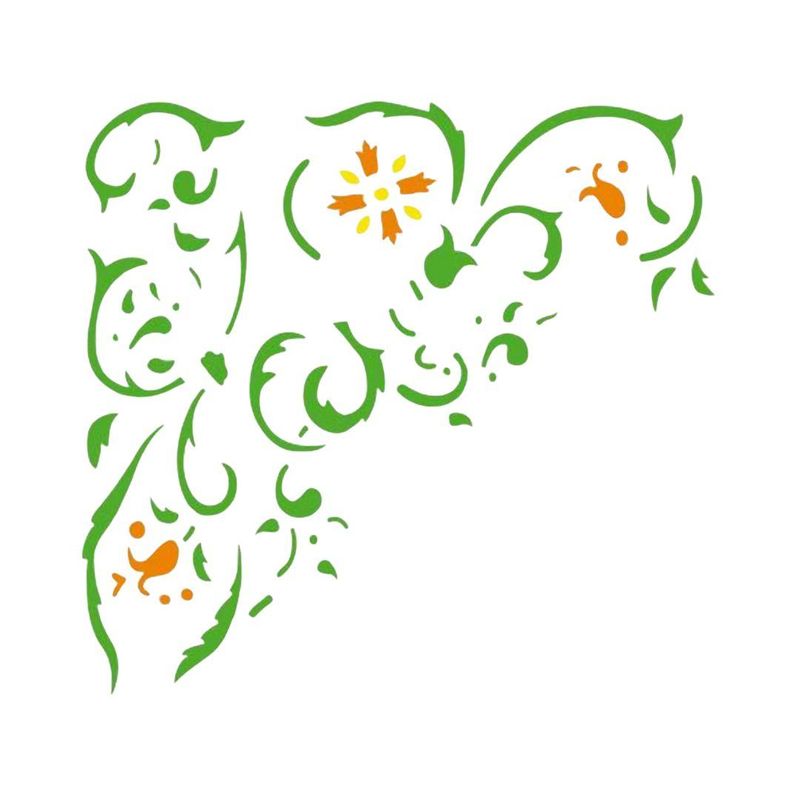 Stencil-Simples-de-Acetato-para-Pintura-130x130mm-RF1127-Cantoneira-2-Acrilex--01-Unidade-