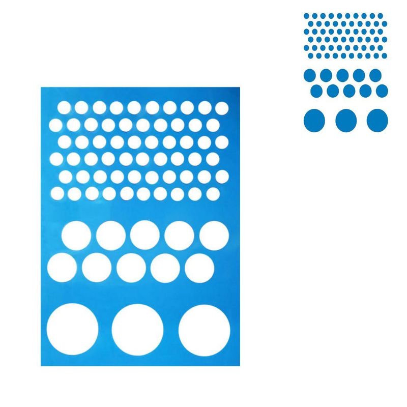 Stencil-Simples-de-Acetato-para-Pintura-210x150mm-RF1220-Circulos-Acrilex--01-Unidade-