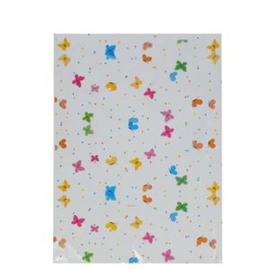 Saco de Polipropileno Transparente Borboletas Colors 20x29cm Ref. 11300615 Cromus (50 unidades)