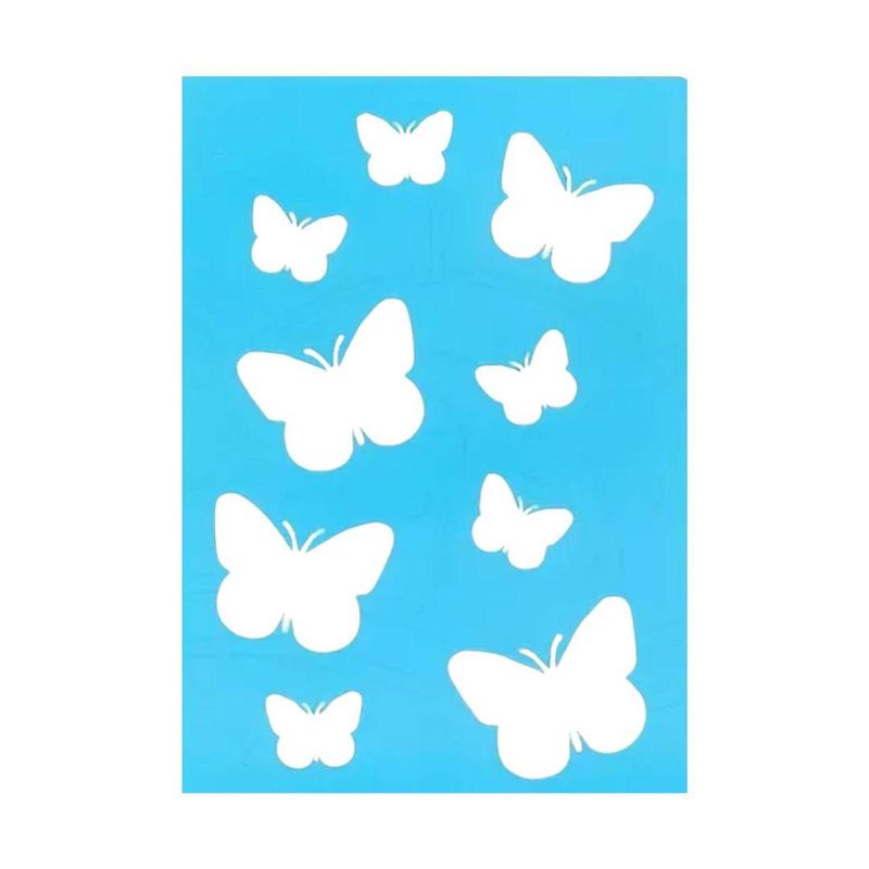 Stencil-Simples-de-Acetato-para-Pintura-210x150mm-RF1153-Borboletas-Acrilex--01-Unidade-