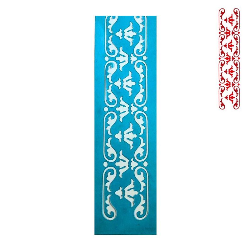 Stencil Simples de Acetato para Pintura 300x80mm RF1531 Barrado Acrilex (01 unidade)