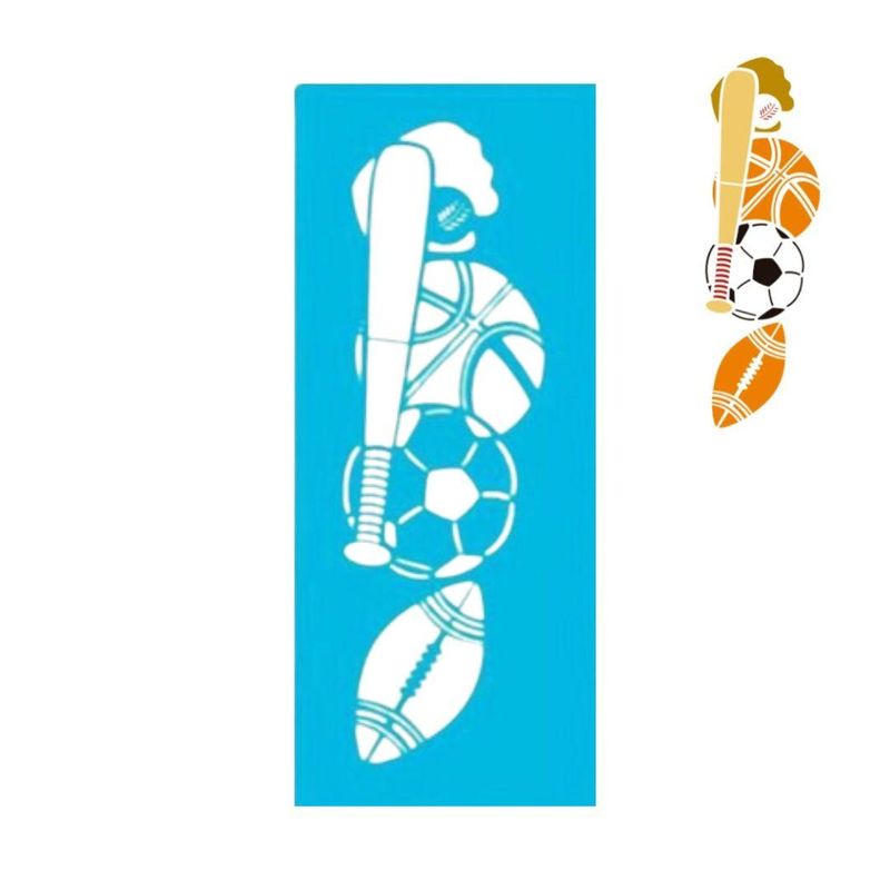 Stencil-Simples-de-Acetato-para-Pintura-330x140mm-RF1172-Esportes-Acrilex--01-Unidade-