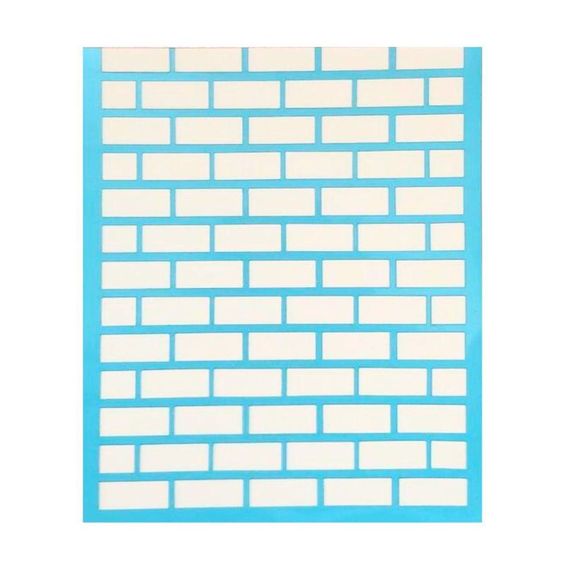 Stencil Simples de Acetato para Pintura 210x150mm RF1239 Tijolos Acrilex (01 Unidade)
