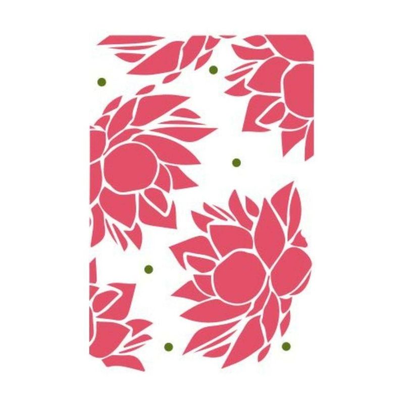 Stencil Simples de Acetato para Pintura 210x150mm RF1516 Flor De Lotus Acrilex (01 Unidade)