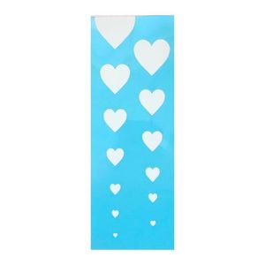 Stencil Simples de Acetato para Pintura 300x100mm RF1147 Corações Country Acrilex (01 Unidade)