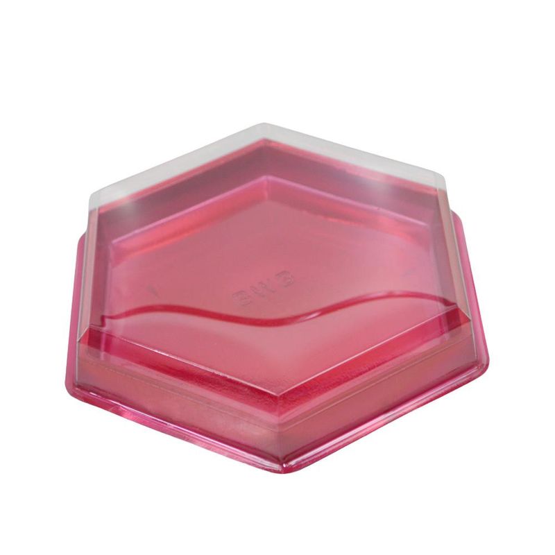 Caixa de Plástico Sextavada Vermelho 14x15.5x1.5cm Ref. 14042 BWB (01 unidade)