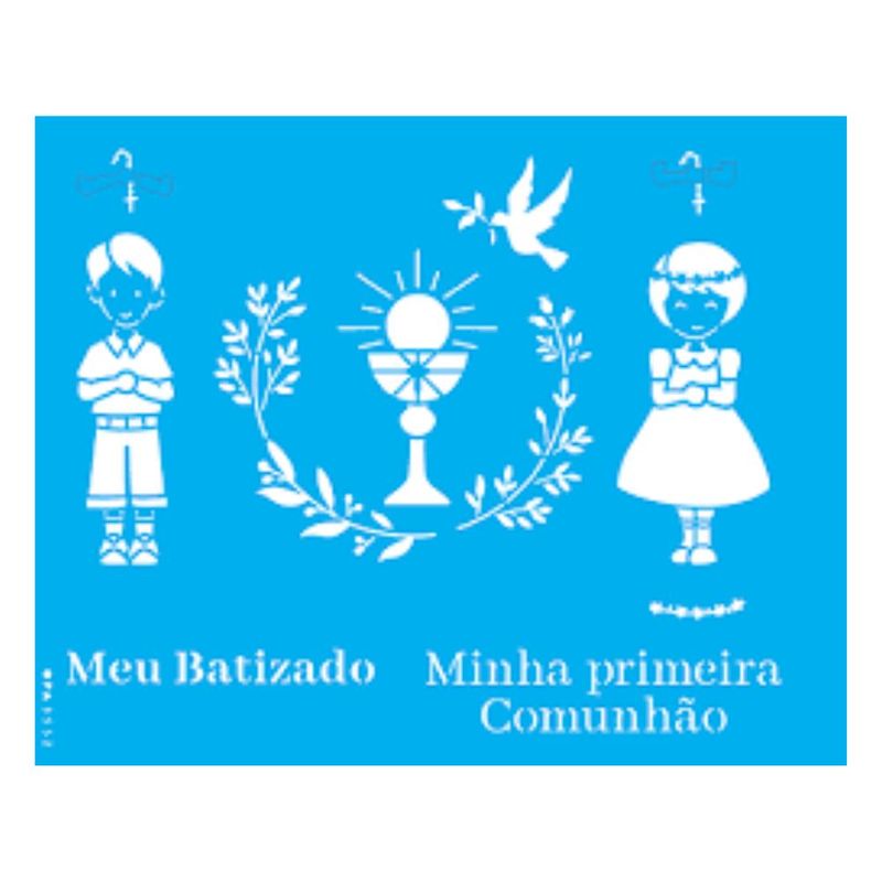 Stencil-Simples-de-Acetato-para-Pintura-20x25cm-Ref.-OPA3552-Religiao-Batizado-e-Comunhao-Opa-Criando-Arte--01-Unidade-