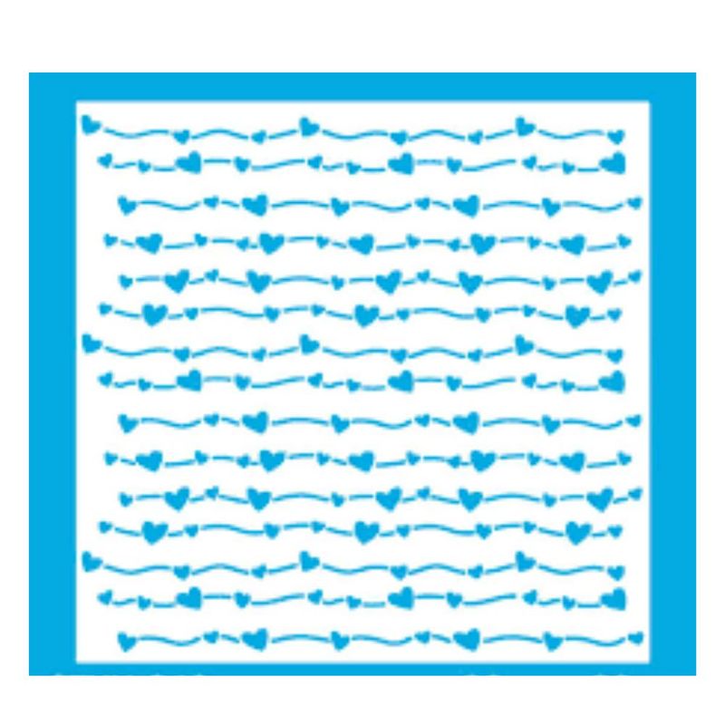 Stencil Simples de Acetato para Pintura 20x20cm Ref. STXX-240 Amor Litoarte (01 Unidade)