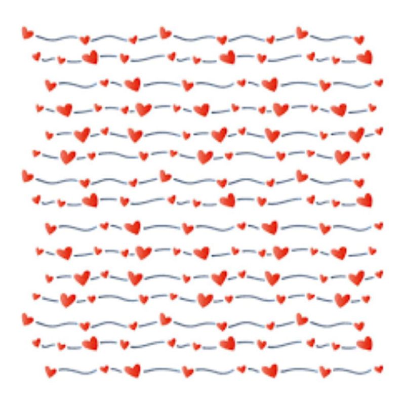 Stencil Simples de Acetato para Pintura 20x20cm Ref. STXX-240 Amor Litoarte (01 Unidade)