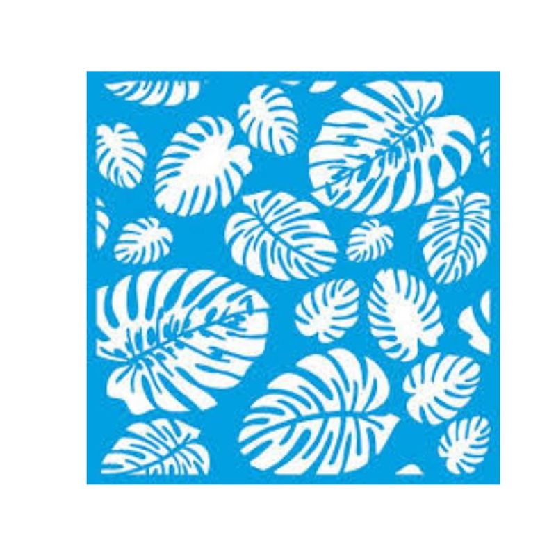 Stencil Simples de Acetato para Pintura 20x20cm Ref. STXX-064 Costela de Adão Litoarte (01 Unidade)