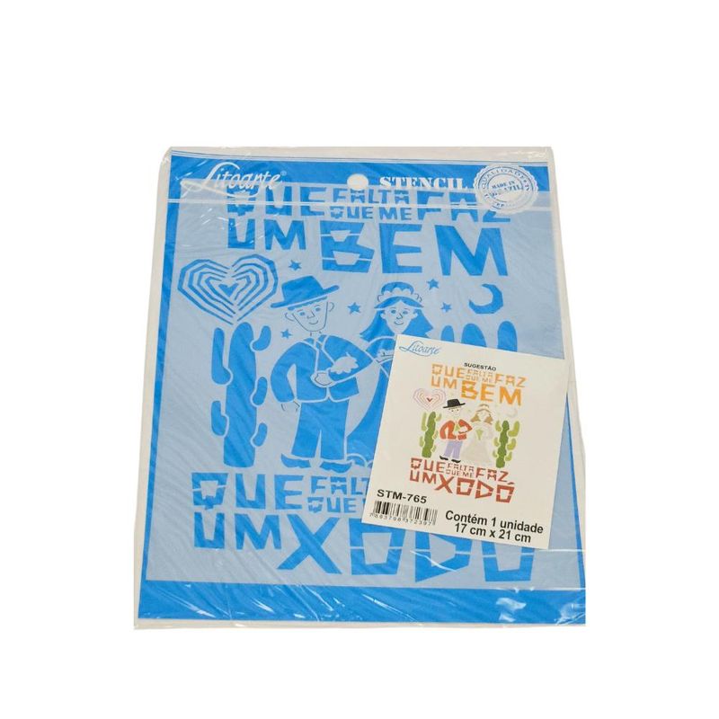 Stencil-Simples-de-Acetato-para-Pintura-17x21cm-Ref.-STM-765-Xilogravura-Nordestina-Litoarte--01-Unidade-