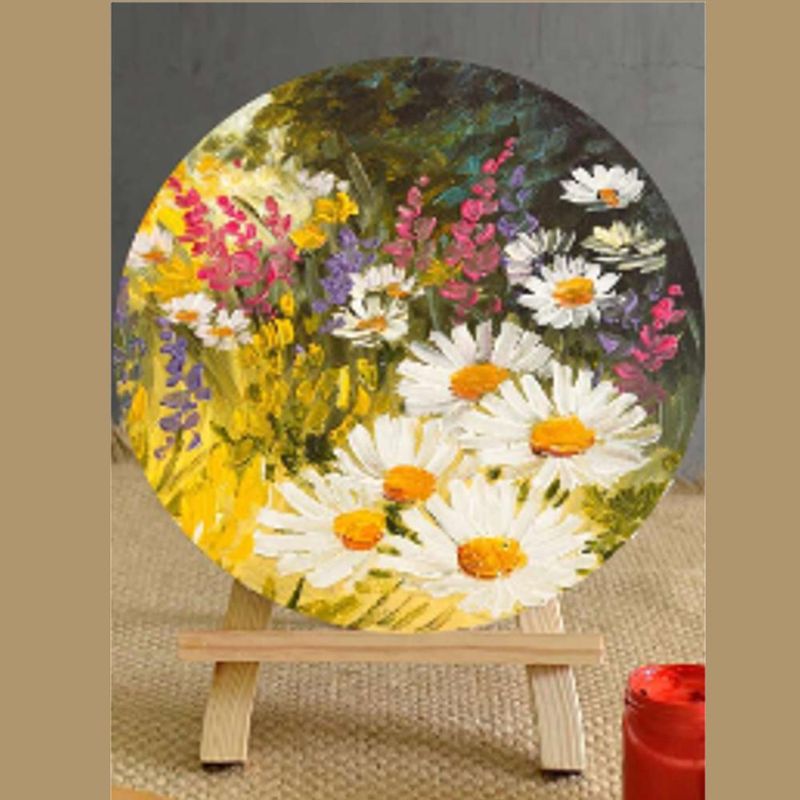 Tela-Redonda-de-Algodao-P--Pintura-Artistica-Linha-Gold-Luarte--01-unidade--20cm