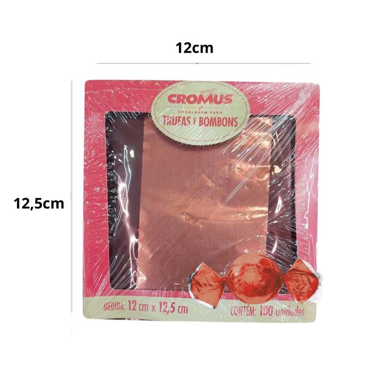 Embalagens-Para-Trufas-e-Bombons-Rose-Gold-Ref.--12500235-12X12.5cm-Cromus--100-unidades-