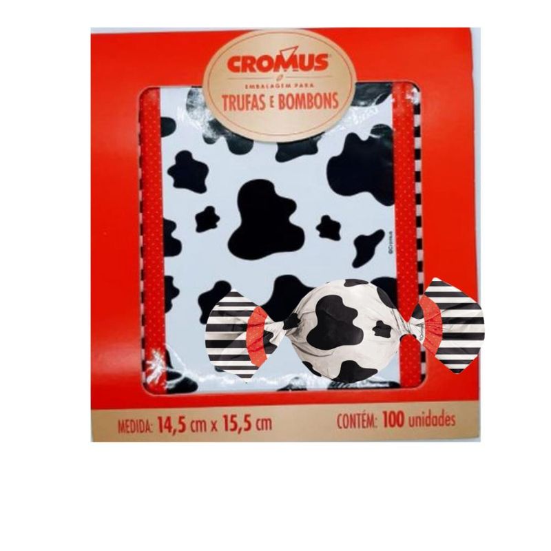 Embalagens-Para-Trufas-e-Bombons-Vaquinha-Ref.--12500100-Cromus--100-unidades-