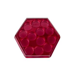 Caixa Sextavada P/ Bombons C/ 13 Cavidades Vermelho Ref. 14032 BWB (01 unidade)