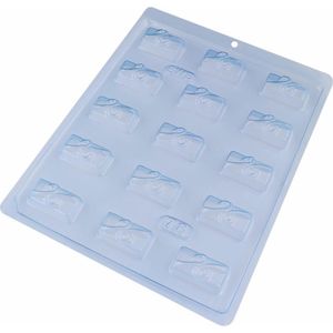 Forma de Acetato Simples Bombom Laço 15 Cavidades 12gr Ref. 78 BWB (01 unidade)