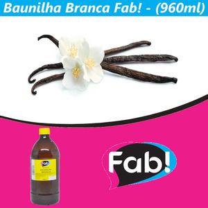 Aroma Artificial de Baunilha Branca Fab! (960ml)