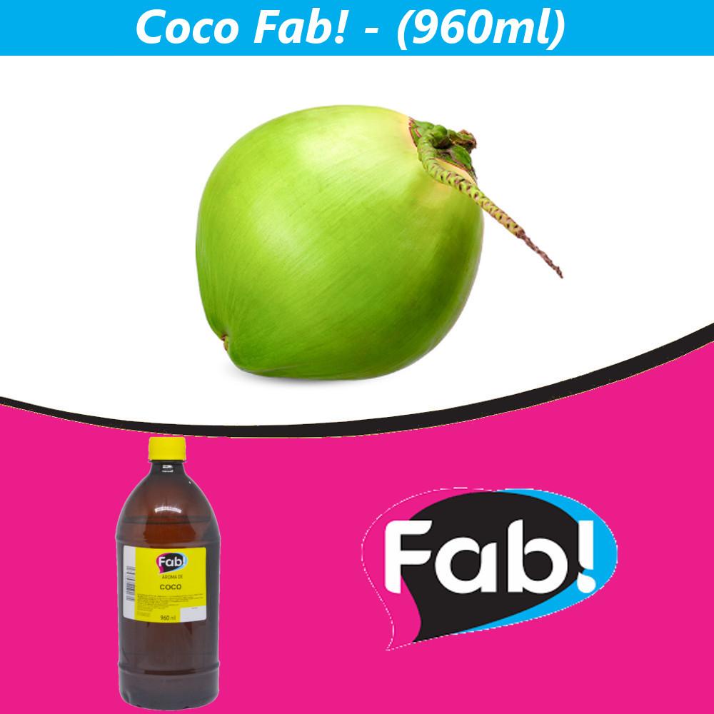 Aroma Artificial de Coco Fab! (960ml) - Irmãos Haluli
