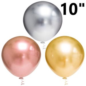 Balão de Látex Pic Pic Redondo Platino 10" Globos (25 unidades)