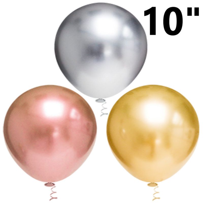 Balao-de-Latex-Pic-Pic-Redondo-Platino-10--Globos--25-unidades--ouro