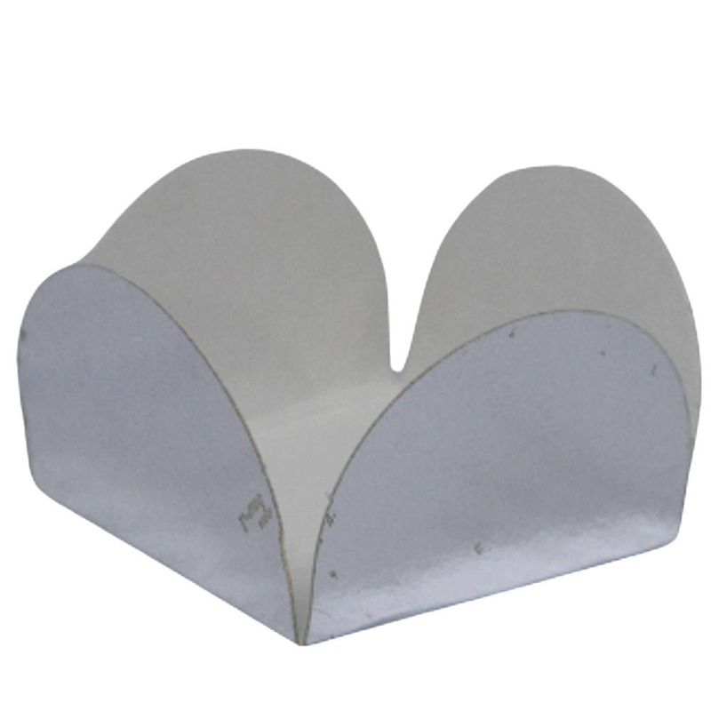 Caixeta de Papel Laminado para Doces Prata Confesta (50 unidades)